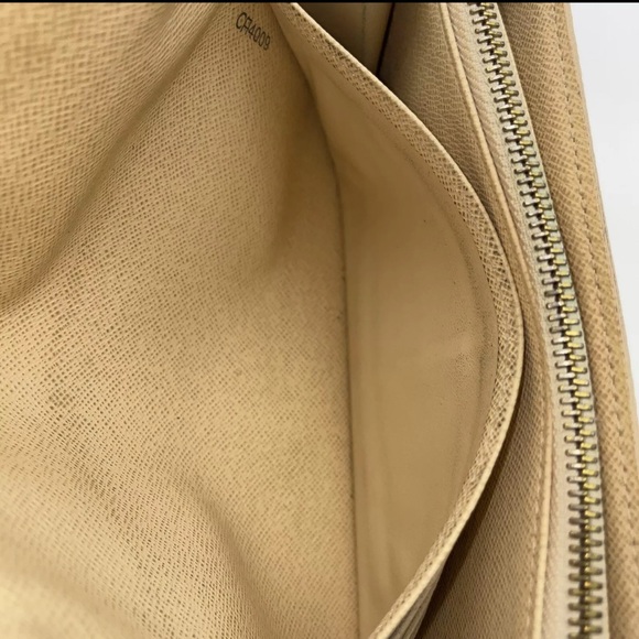 Auth Louis Vuitton Damier Azur Portefeuille Sarah long wallet in box - Picture 13 of 16